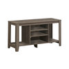 Monarch Specialties Tv Stand, 48 Inch, Console, Storage Shelves, Living Room, Bedroom, Laminate, Brown I 3528